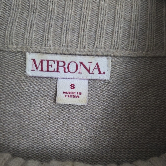 Men's Gray Half-Zip Sweater - Picture 2 of 4